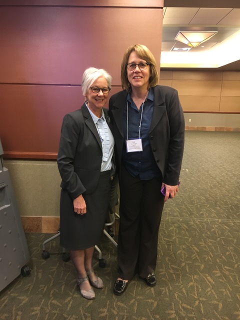 Pamela Levesque APRN, Seacoast Regional rep. With speaker Lisa von Braun APRN